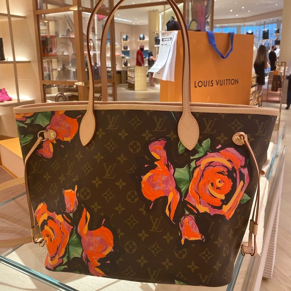 🎈SOLD🎈Louis Vuitton Roses Neverfull MM - Picture 14 of 16
